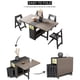 thumbnail image 5 of Fashion Folding Dining Table Furniture yemek masasi Multifunctional Rectangle Foldable Dining Table Folding Chairs My Lux Decor Round, 5 of 13