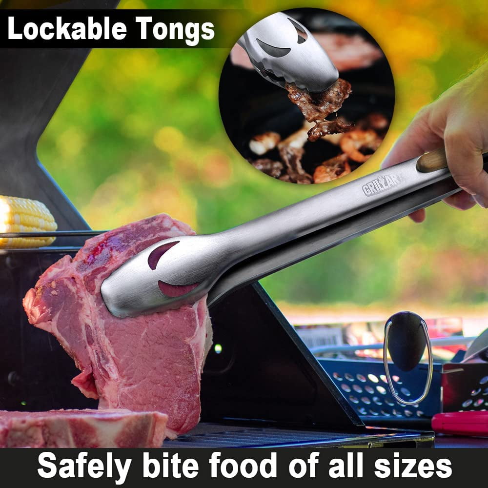 GRILLART Heavy Duty BBQ Grill Tools Set, Best Grilling Gifts for Men, Dad