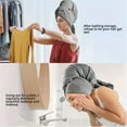 thumbnail image 7 of Pklyzj Fast Drying Microfiber Hair Towel Wrap with Elastic Strap - Super Soft Hair Turban for Long, Thick, and Curly Hair, 7 of 7