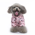 thumbnail image 5 of Cute Ladybug Waterproof Dog Raincoats with Hood for Small Medium Dogs with Leash D-Ring Lightweight Pet Rain Jacket Puppy Poncho Chihuahua Clothes Light pink, 5 of 7