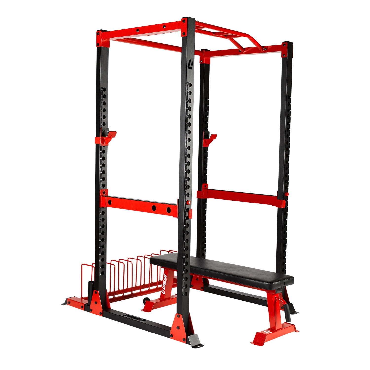 Lifeline Fitness C1 Pro Power Squat Rack System for Weight Training and Body Building