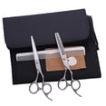 thumbnail image 4 of Tijeras de corte de cabello Perfecl herramientas profesionales para barbero texturización y adelgazamiento Plata 01, 4 of 8