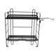thumbnail image 2 of Estantes de almacenamiento para inodoro montados en la pared de hierro negro con ganchos, rejilla plegable de 2 capas, decoración del hogar, 2 of 10