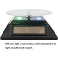 thumbnail image 4 of Motorized Rotating Display Stand, Solar-Powered LED Light Turntable with 360 Degree Rotation for Jewelry Watch Phone 3D Model Display, 4 of 8