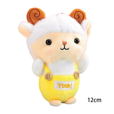 

Plush Cartoon Mini Sheep Stuffed Doll Schoolbag Accessories Pendant Kid