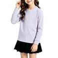 thumbnail image 3 of HAJWOH Teen Toddler Kids Girls Boys Comfort Crewneck Long Sleeve Sweatshirts Pullover Tops Sweatshirts, 3 of 6