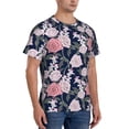 thumbnail image 5 of Rocae Rose Flowers for Men's Moisture-Wicking Crew Tee - T-Shirt for Sports, Outdoor Activities, and Casual Wear3X-Large, 5 of 9