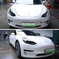 thumbnail image 5 of Adhesivo decorativo para faros delanteros y traseros para Tesla Model 3/y, delantero oscuro, 5 of 5