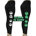 thumbnail image 4 of Jack Skellington Women's Cotton Leggings - Solid Black - X-Large, 4 of 4