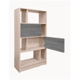 thumbnail image 1 of Librero Organizado DEREK Con Puertas Minimalista, 1 of 5