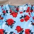 thumbnail image 4 of Hiiyo Infant Girls Outfits Rose Print Flutter Sleeve Top & Tutu Skirt Set, Sizes 18-24M, 4 of 8