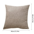 thumbnail image 4 of Linen Chenille Throw Pillow Covers Heavy Lined Decorative Cushion Cases Rustic Farmhouse Square Burlap Style Soft Comfy Solid Covers for Sofa Couch Bed Living Room Indoor Outdoor Decor, 4 of 4