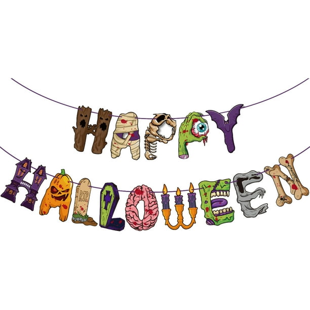 Halloween Flag Pulling Decoration Halloween Party Decorations Halloween