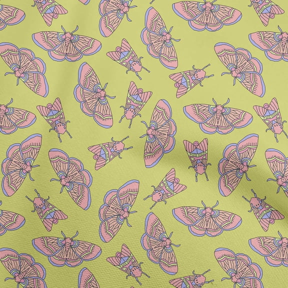 oneOone Cotton Silk Yellow Fabric Quilting Supplies Print Sewing Fabric By The Yard 42 Inch Wide-ZR