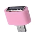 thumbnail image 5 of QualitChoice OTG Adapter USB Phone Tablet Data Card Reader Converter Plastic Portable Electronic Connector Replacing Accessory Pink 1Set, 5 of 5
