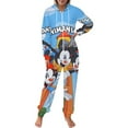thumbnail image 2 of Animaniacs Men's Hooded Jumpsuit - Zip Up One Piece Pajamas Soft Cozy Winter Warm Plush Loungewear, 2 of 8