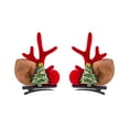 thumbnail image 5 of Herrnalise 1 Pair Christmas Hair Clips,Cute Christmas Reindeer Hair Clip,Red Brownn Deer Horn Barrettes for Women Girls Christmas Hair Accessories, 5 of 7