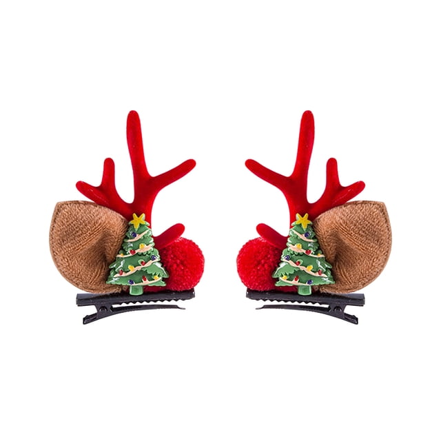 Decoraciones de Halloween, adornos de Halloween, regalos de Halloween, pinza para el pelo de cuerno de ciervo de Navidad para niños, pinza para el pelo de Navidad, pinza bonita, pinza para el pelo, ho