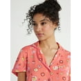 thumbnail image 6 of Joyspun Women's Dreamy Soft Collection Notch Collar Top and Shorts Pajama Set, 2-Piece, Sizes XS-3X, 6 of 7