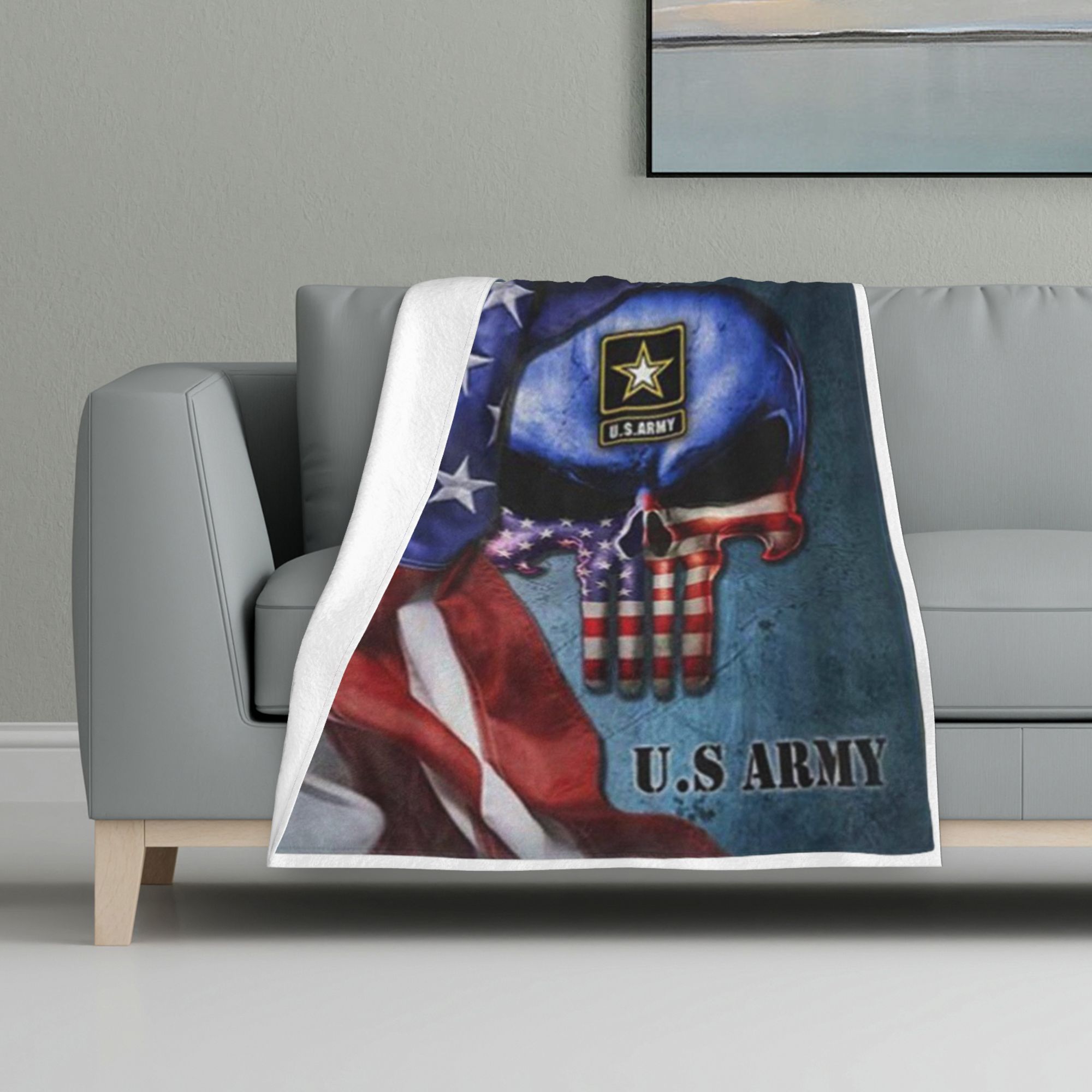 Honoring Our Heroes Us Army Flag Flannel Throw Military Veterans Blanket