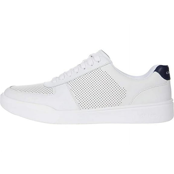 Cole Haan Men's Grand Crosscourt Modern Perforated Sneaker in Optic White, 10 US