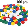 thumbnail image 2 of 100 Pcs Puce de Comptage de Couleurs en Bois Ronde Compteur de Maths Jouet d'Apprentissage des Maths pour Enfants, 2 of 10