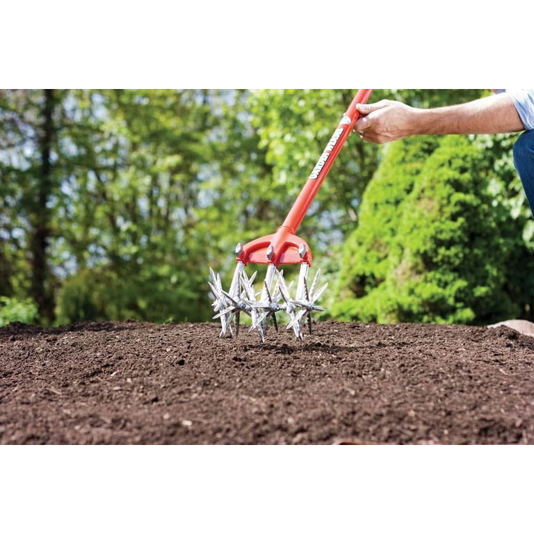 Garden Weasel 2-in-1 Rotary Cultivator 91206 – Hand-Powered Tiller With 2 Handles