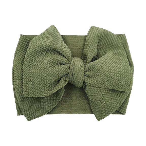 Byoo Toddler Girls Stretchy Bow Headband Solid Color Soft Daily Outdoor Headwraps