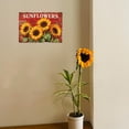 thumbnail image 2 of Vintage Sunflower Metal Tin Sign, Farmhouse Country Retro Wall Art Plaque, 8 x 12 Inch for Home Kitchen Cafe Bar Restaurant Garage Decor, 2 of 6