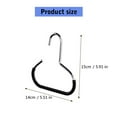 thumbnail image 3 of Sturdy Steel Scarf and Belt Hangers for Wardrobe Nonslip Hooks for Efficient Storage of Ties Hats and Accessories, 3 of 9