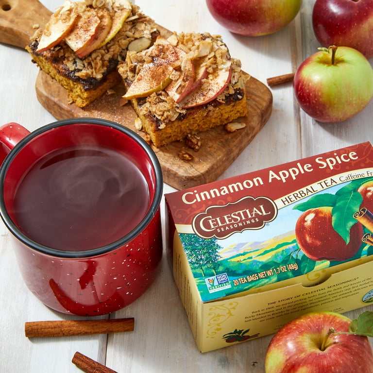 Celestial Seasonings Cinnamon Apple Spice Caffeine-Free Herbal Tea Bags (20  Count)