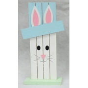 Easter Blue MDF Plank Bunny.