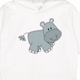 thumbnail image 3 of Inktastic Cute Smiling Baby Hippo Toddler Hoodie, 3 of 4