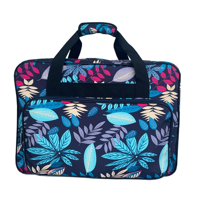 Durable Nylon Sewing Machine 46x32x23cm Large Capacity Handbag Tote Universal Tools Pouch Organizer Pockets Carrying Case , Dark Blue