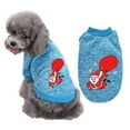 thumbnail image 3 of Flmtop Pet Automne Hiver Noël Patterns Santa Sweat-Shirt à Deux Pattes Chat Chien Vêtements Rouge, 3 of 9