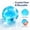 Blue, variant on Slow Rising Squishy Stress Ball with Coconut Oil Design, 1 Pack 2.4 Inch Yellow, for Relaxation Squeeze Toy