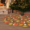 thumbnail image 6 of Yiaed Squirrel Maple pine nut Print Christmas Tree Skirt , Tree SkirtsTree Mat for Christmas Winter Holiday Indoor Decorations-30", 6 of 7