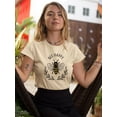 thumbnail image 2 of Bee Happy Nature Garland T-Shirt Women -Image by Shutterstock, Female 3X-Large, 2 of 4