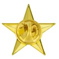thumbnail image 3 of Military 3D 5 Point Gold Star Lapel Pin, 3 of 3