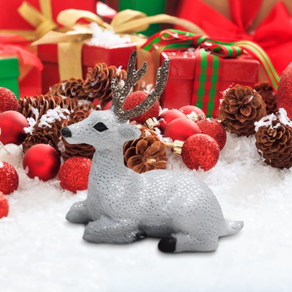 Kcavykas Clearance Sales,Canada Day,open Season Simulated Animals: Sika Deer, Christmas Reindeer, Gifts, Deer,, Christmas Deer, Decorations, Plush Figurines And Decorations