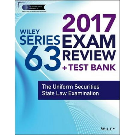 Wiley FINRA Series 63 Exam Review : The Uniform Securities State Law