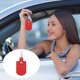 thumbnail image 5 of Uxcell Fob de Llave de Cuero Fobs de Llave de Cuero con Anillos de Llave Soporte de Llaveros DIY para Casa Oficina Llaves de Coche Tarjetas de Identificación Rojo, 5 of 5