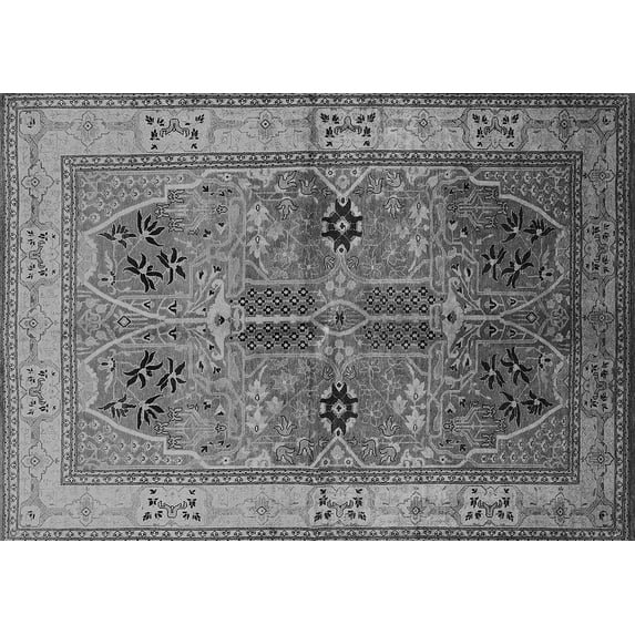 Ahgly Company Indoor Rectangle Oriental Gray Traditional Area Rugs, 2' x 5'