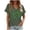Green, variant on Ohufall Womens Short Sleeve St. Patricks Day Tops Cute Shamrock Printed Tee Shirts V Neck Casual Tunic Tops for Women