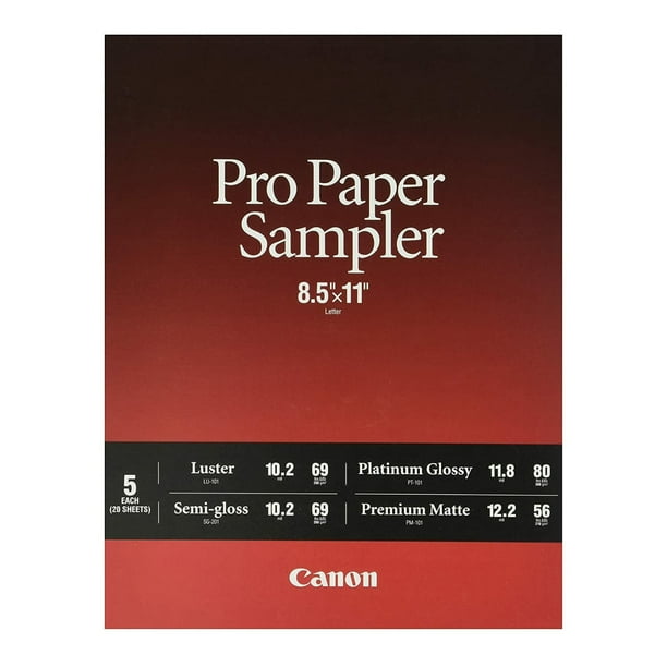 Paquete de muestras de papel Canon Pro 8657B012
