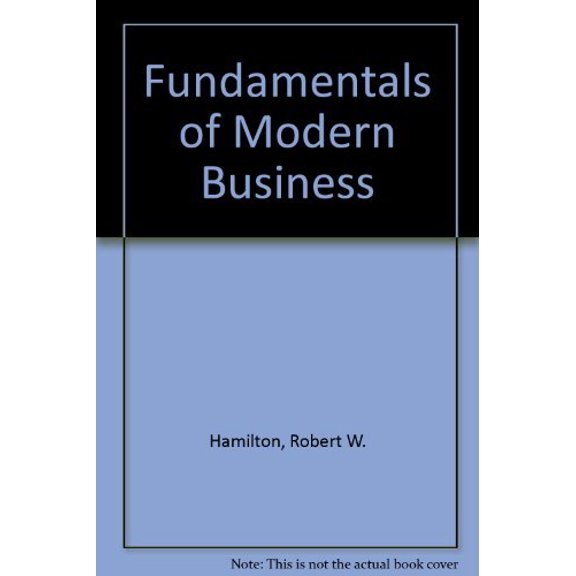 Pre-Owned Fundamentals of Modern Business, 9780316341165, 0316341169, Paperback,