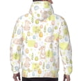 thumbnail image 7 of Pofeuu Easter Rabbit Print Mens Casual Hooded Collar Drawstring Hoodies Pullover Sweatshirts Casual Long Sleeve Shirts-4X-Large, 7 of 7