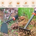 thumbnail image 5 of Garden Tool Set, 3 Pieces Garden Tools Kit, Garden Tool Kits, Hand Hoe, Hand Rake, Small Gardening Shovel, for Loosening Soil, Weeding, Transplanting, 5 of 5