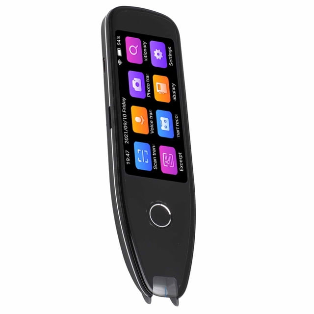 Language Translator Pen, Black 134 Online Languages HD Screen 4.0 98% Accuracy Translation Scanning Pen for Learning for Travel Abroad