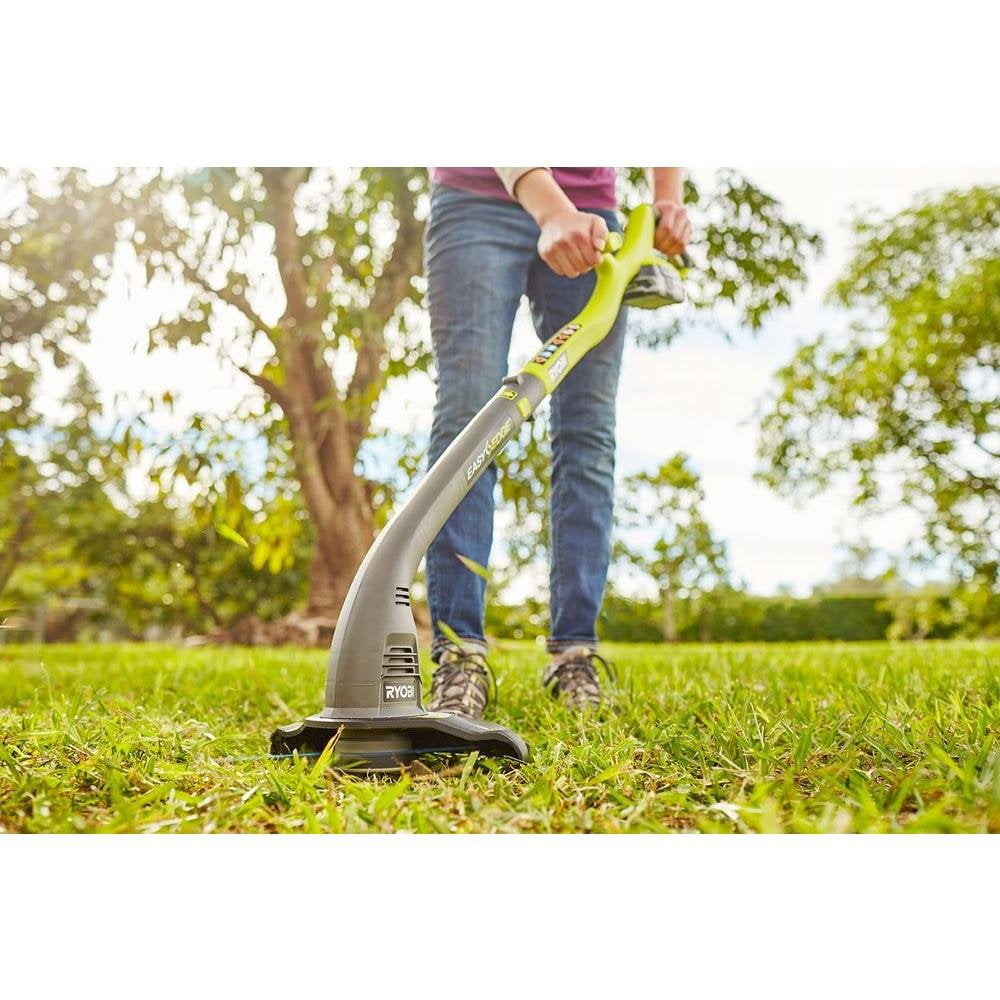ONE+ 18-Volt Lithium-Ion Electric Cordless String Trimmer and Edger P2030 - 1.3 Ah Battery and Charger Included